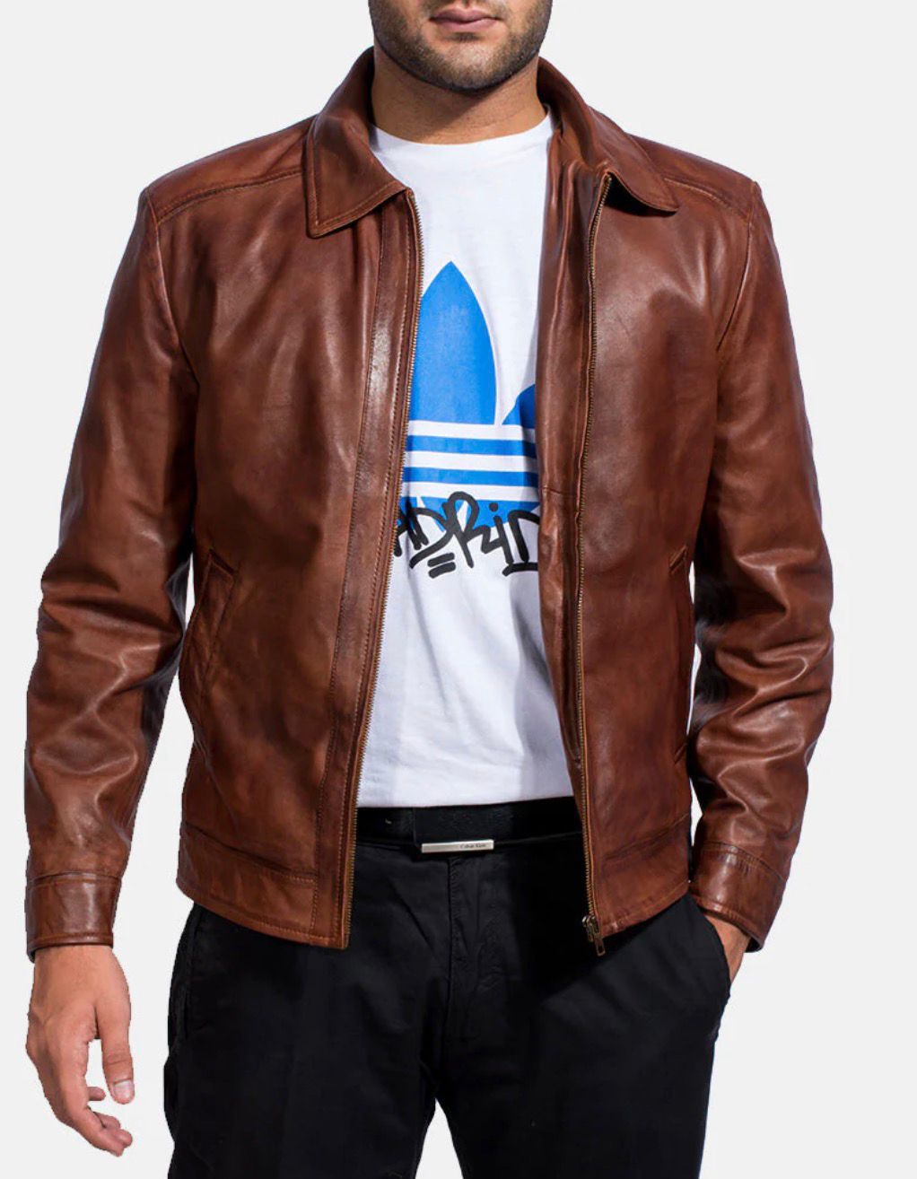 INFERNO BROWN LEATHER JACKET