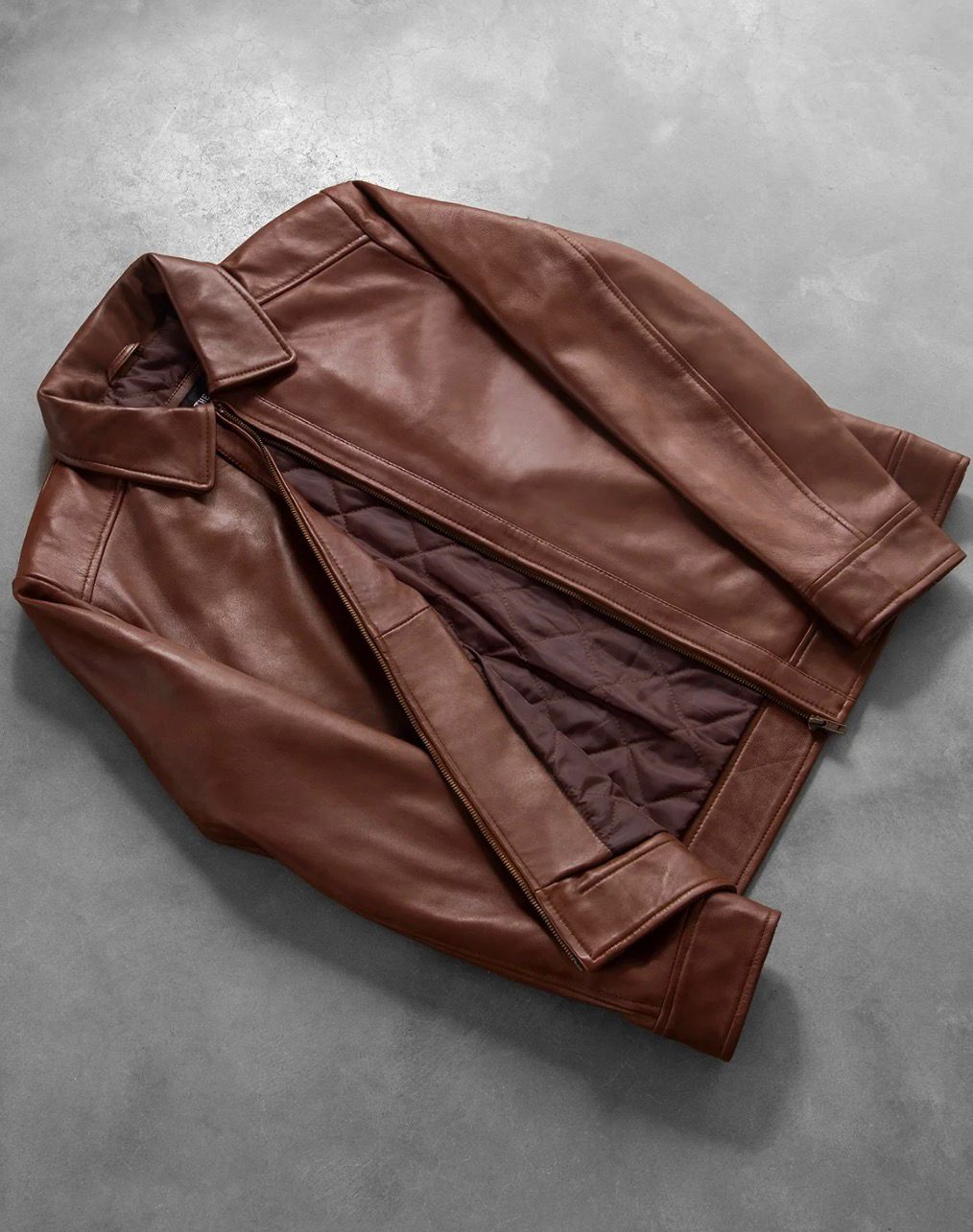 INFERNO BROWN LEATHER JACKET